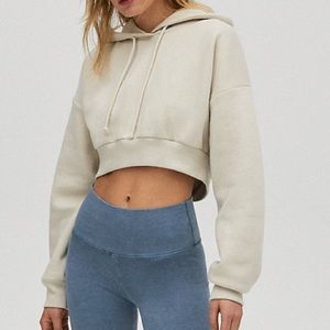 tna BABY BLUE super cropped hoodie